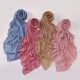 Women Musulmanas Hijab Estrás Gasa Square Scarf Chal Envoltura Estolas Scarf