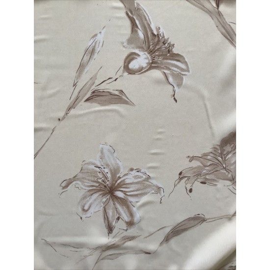 Scarf de gasa vintage moderna con diseño de flores marfil para damas