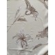 Scarf de gasa vintage moderna con diseño de flores marfil para damas