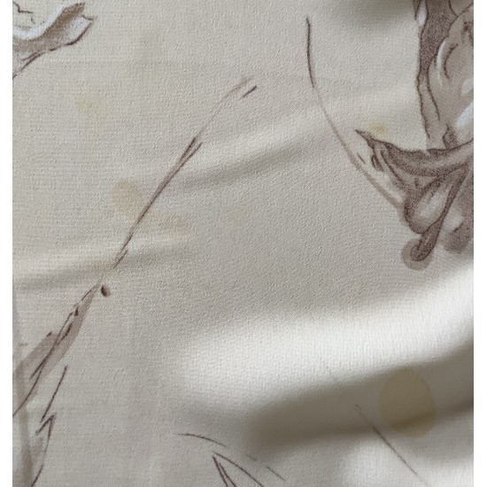 Scarf de gasa vintage moderna con diseño de flores marfil para damas
