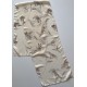 Scarf de gasa vintage moderna con diseño de flores marfil para damas
