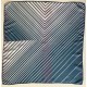 1 Scarf vintage Square de 26 pulgadas con diseño de rayas azules y blancas para damas