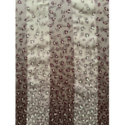 Una Scarf de satén y gasa vintage moderna de diseño abstracto púrpura oscuro para damas