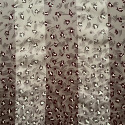 Una Scarf de satén y gasa vintage moderna de diseño abstracto púrpura oscuro para damas