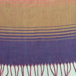 Scarf con flecos vintage moderna diseño a rayas rosas 11 A para dama