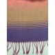 Scarf con flecos vintage moderna diseño a rayas rosas 11 A para dama