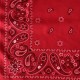 Scarf bandana vintage 29* roja con diseño de Cashmere Feel Square de 22 pulgadas