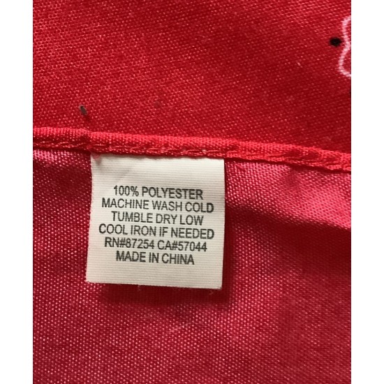 Scarf bandana vintage 29* roja con diseño de Cashmere Feel Square de 22 pulgadas