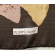 1 Scarf de gasa vintage Square de 44 pulgadas con diseño abstracto marrón de Morqawar