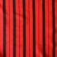 Una Scarf de gasa vintage Square de 29 pulgadas a rayas rojas y negras de Tipo Royal