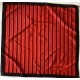 Una Scarf de gasa vintage Square de 29 pulgadas a rayas rojas y negras de Tipo Royal