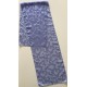 Una Scarf flocada azul vintage de gasa y satén para damas