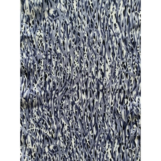 3 A Blue Abstract Design Vintage Ladies Scarf
