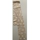 An Ivory Paisley Design Vintage Ladies Double Layer Silk Chiffon & Satin Scarf