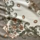 Scarf vintage Square de 31 pulgadas con diseño de flores beige y marfil 77 A de Littlewoods