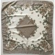 Scarf vintage Square de 31 pulgadas con diseño de flores beige y marfil 77 A de Littlewoods