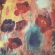 Scarf Bandana B A Poppy Design 21 Pulgadas Vintage 100% Silk Feel Gasa