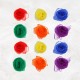 12 piezas Scarf con dobladillo de Silk Feel coloridas accesorios de baile para malabares para uso doméstico