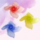 12 piezas Scarf con dobladillo de Silk Feel coloridas accesorios de baile para malabares para uso doméstico