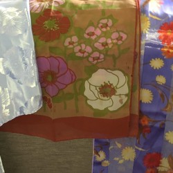 Lot of 3 Women Assorted Large Scarves Preowned Scarf