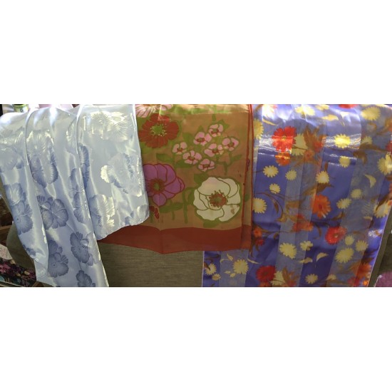 Lot of 3 Women Assorted Large Scarves Preowned Scarf