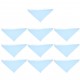 10Pcs Performance Scarves Performance Props Small Plain Scarves Scarf