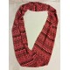 WOMENS VARIOUS INFINITY BLACK PINK, WHITE PEACH PINK AZTEC, SOLID PINK SCARVES Scarf