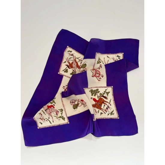 Auténtica Scarf de cabeza de satén 1960, Scarf vintage, Scarf clásica