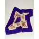 Auténtica Scarf de cabeza de satén 1960, Scarf vintage, Scarf clásica