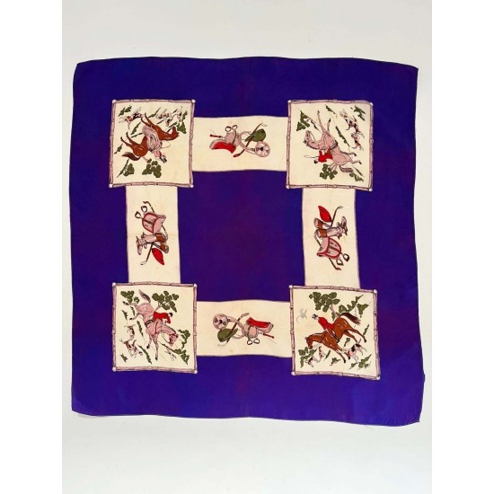 Auténtica Scarf de cabeza de satén 1960, Scarf vintage, Scarf clásica