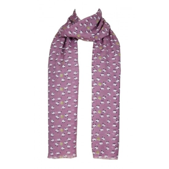 Peony® Women Oveja Printed Scarf Damas Fashion Scarf Rosa