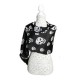 Scarf de Women negra blanca cuello calavera Scarf largas de gasa