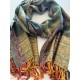Codello Verde Paisley Grande 100% Lana Scarf Pashmina Estola 50x190 cm