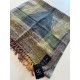 Codello Verde Paisley Grande 100% Lana Scarf Pashmina Estola 50x190 cm