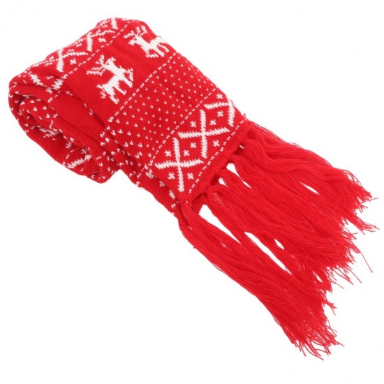 Head Scarf Holiday Scarves Knitted Christmas Winter for Women