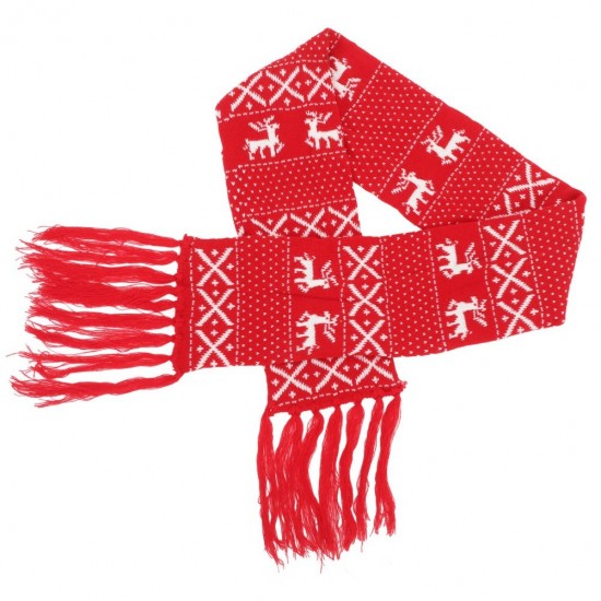 Head Scarf Holiday Scarves Knitted Christmas Winter for Women