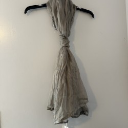 Nordstrom grey 100% silk scarf one size new with tag 50 X 80