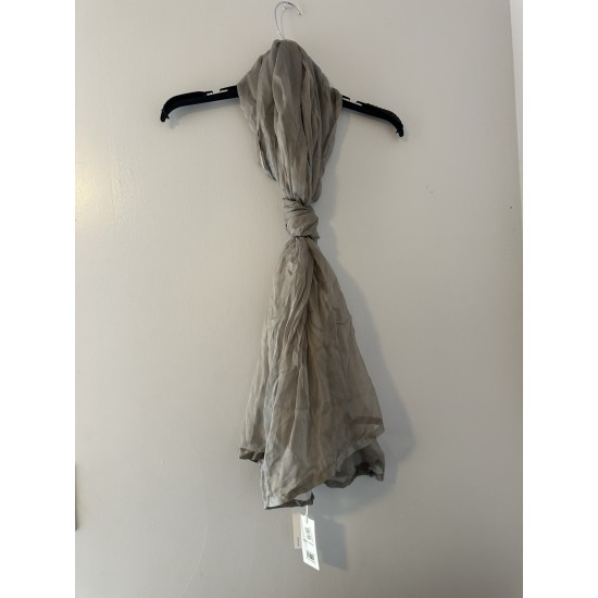 Nordstrom grey 100% silk scarf one size new with tag 50 X 80