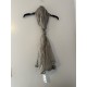 Nordstrom grey 100% silk scarf one size new with tag 50 X 80