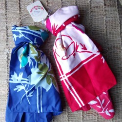 Scarf para Women cuello Square azul turquesa rojo rosa