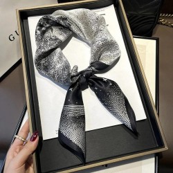 Scarf Square 100 % Silk Feel morera 27