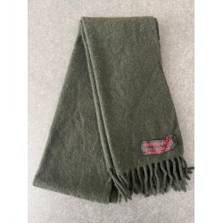 Cashmere Scarf Dark Green Men Women Vintage EX