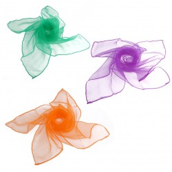 12 piezas Scarf de baile ligeras duraderas para jardín de infantes colores surtidos