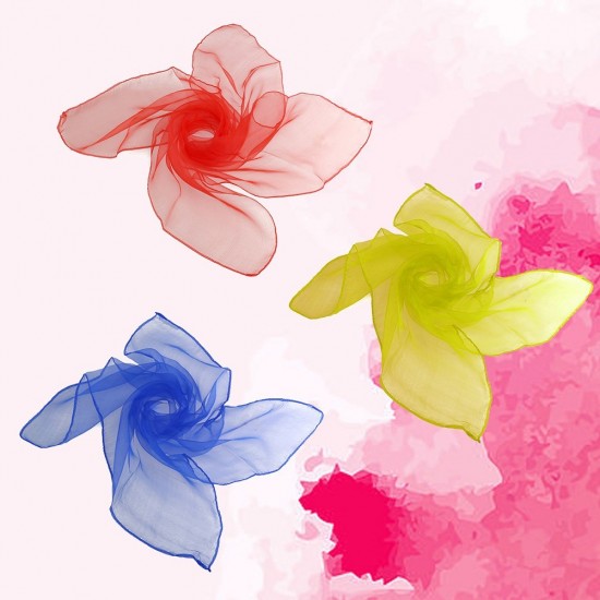 12 piezas Scarf de baile ligeras duraderas para jardín de infantes colores surtidos