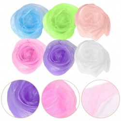 6 Pcs Beach Scarf Colorful Scarves for Kids Play Fabric Flower Making Tool