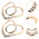 4 Pcs Scarves Buckle Ring Decorative Accessories for Women Large Scarf