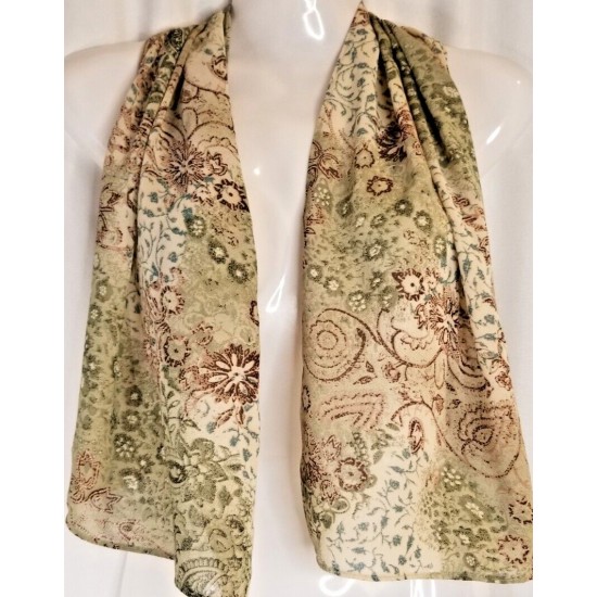Women's Scarf Bohemian Floral Design Multipurpose Polyester 13