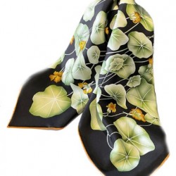 Scarf Square 100 % sarga Silk Feel 26